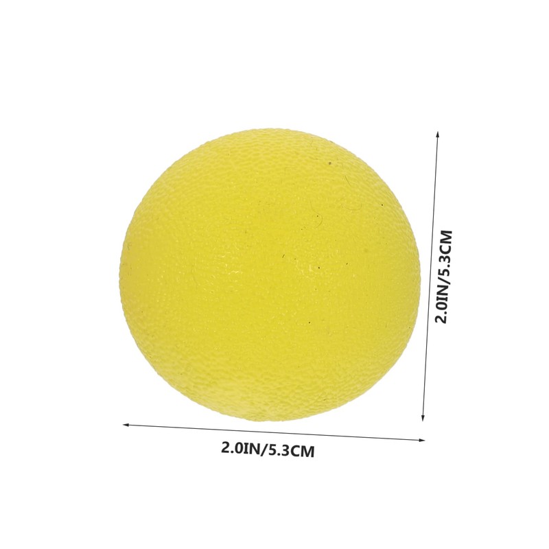 FRCOLOR 2Pcs Round Grip Balls for Hand Therapy Stress Relief