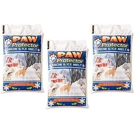 Pet Friendly Ice Melt - Pet Safe Salt for Melting Ice and Snow on Driveways, Walkways, and Sidewalks - Ice Salt That's Safe for Pets, Especially Dogs Three 20 lb Bags
