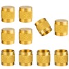 1/4" Flare Caps, 10 Pcs Brass Compression Cap Stop Valve