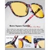 SIPHEW Anti-Glare Night Driving Glasses for Women, Polarized Yellow Lens