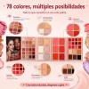 5 En 1 Paleta Sombras, Gloss, Iluminador, Rubor Y Contorno