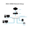 D-Link DGS-1008A 8-Port Gigabit Ethernet Switch, Compact Desktop Housing, Energy-Efficient,