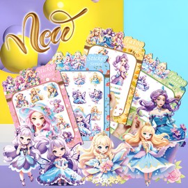 Princess Tattoos for Kids,4 Models Princess Temporary Tattoo Stickers for Girls Women Adults,Removable Skin Safe, Fake Tattoo Stickers for Birthday Body Decoration Party Favor Supplies