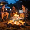 24" Fire Pit Grill w/304 Stainless Steel Grate, Portable Carry