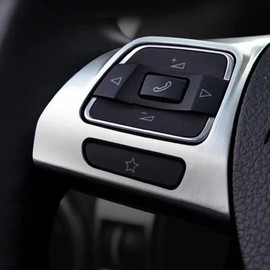 VW 골프 MK6 파사트 B7 CC EOS 티구안 제타 투란 캐디 샤란 자동차 스티어링 휠 패널 스티커 트림 커버 액 VW Golf MK6 Passat B7 CC EOS Tiguan Jetta Touran Caddy Sharan Car Steering Wheel Panel Sticker Trim Cover 액 [01 ABS CARBON FIBET]