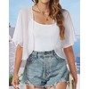 Women Bolero Shrug Open Front Cardigan Chiffon Summer Tops for
