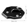 F FIERCE CYCLE Side Stand Extension Pad Bi-Kickstand Pad Support