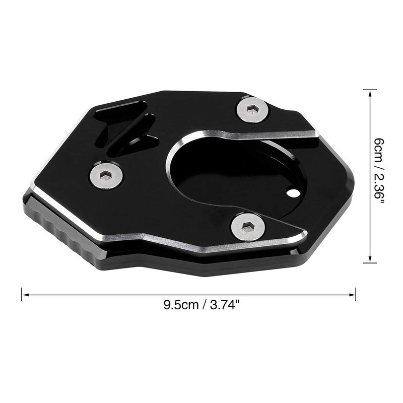 F FIERCE CYCLE Side Stand Extension Pad Bi-Kickstand Pad Support