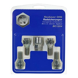 LOK-NOX LKBC1204 Locking Wheel Bolts M12 X 1.5 60 Degree, 24.0 17/19 mm