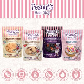 Peanut's Bake Shop - Vegan and Gluten-Free Cookie Mix | Non-GMO, Kosher Cookie Mixes for Decadent Treats (Variety Pack - 4 Pack)