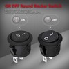 DaierTek ON Off Round Rocker Switches SPST 20mm Mini 12