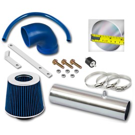 click2go Short Ram Intake Kit with Reusable Blue Filter Compatible with Jeep 97-04 Cherokee/Grand Cherokee