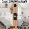KIDOACOW Round Pocket Door Lock and Edge Pull, Privacy Pocket