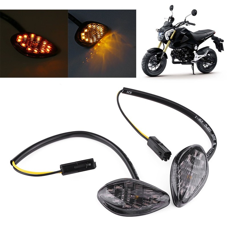 2 Pcs Motorcycle LED Turn Signals Light Kit, Eye Shape