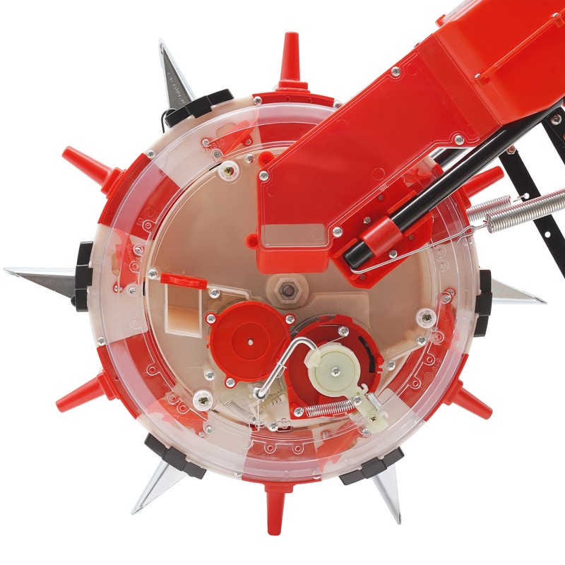 CRYBY Hand-Push Seeder, Walk-Behind Row Corn Planter Seeder Manual Roller