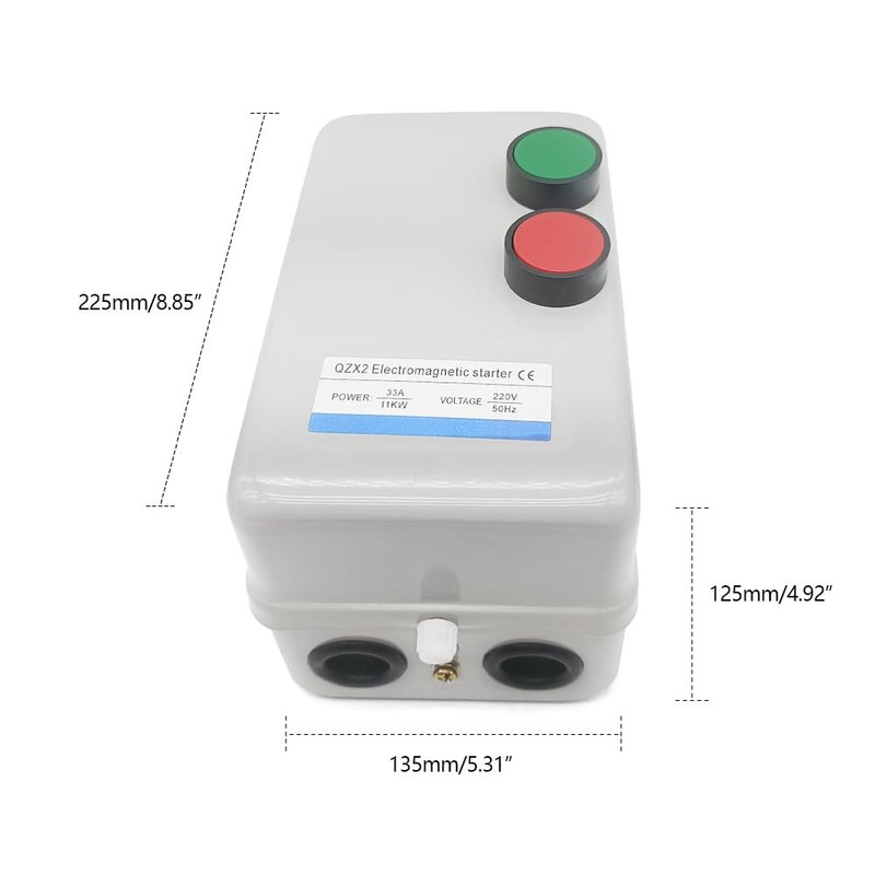GOLACOD Magnetic Motor Starter for Air Compressor, 220V 11KW/15HP, 3-Phase