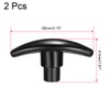 sourcing map T-Knob Drawer Cupboard Handle Metal Insert Internal Thread