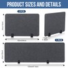 Yaomiao 3 Pcs Acoustic Desk Divider Soundproof Desk Privacy Panel