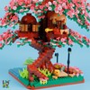 B&LHCX Cherry Bonsai Tree Building Sets for Girls Mini Building
