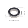 MR18307-2RS 18x30x7mm Bicycle Wheel Hub Bearings 18307-LBLU Steel Bearings 4pcs