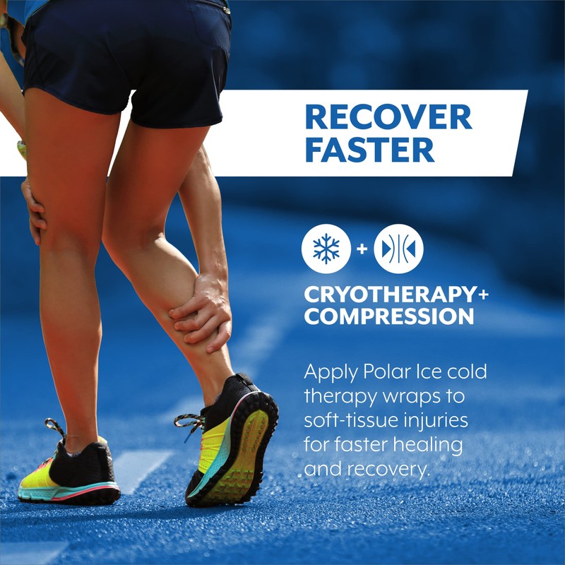 Brownmed Polar Ice Large Knee Wrap - Wearable Cold Therapy