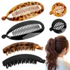 BOOMTOP 6pcs Banana Clip Hair Clips Fish Tail Hair Clip