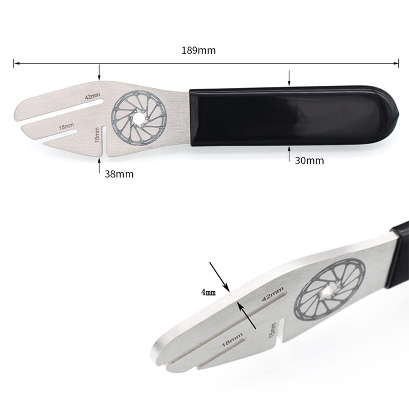 Brateuanoii Bicycle Disc Brake Tool, Brake Disc Adjuster, Brake Disc