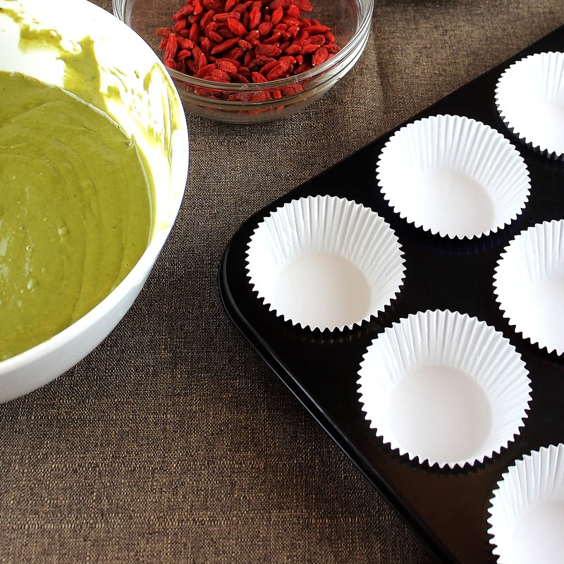 Foil Cupcake Liners, Baking Cups Standard Muffin Wrappers for Party,