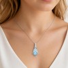 YYB Larimar Necklace Infinite Love Larimar Jewelry Gift for Women