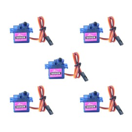 SG92R 9g Micro Servo Motor 270 Degree Controllable Angle for RC Remote Control Aircraft Model Need Pulse Width 500-2500（Pack of 5PCS）