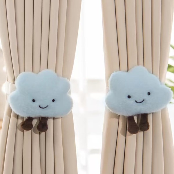 Okaywork Pack of 2 Curtain Clips Tiebacks Rope, Cartoon Curtain