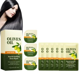 Haar Maske 12g 6pcs + Haar Maske 8g 6pcs, Deep Repair Hair Mask, Hair Treatment, Repariert Geschädigtes Haar, Stärkt und Nährt Es, für Glanz, Geschmeidigkeit, conditioner1 (20)