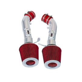 Cold Air Intake System with Heat Shield Kit + Filter Combo RED Compatible For 09-20 Nissan 370Z / Infiniti 08-13 G37 / 14-15 Q50 3.7L V6