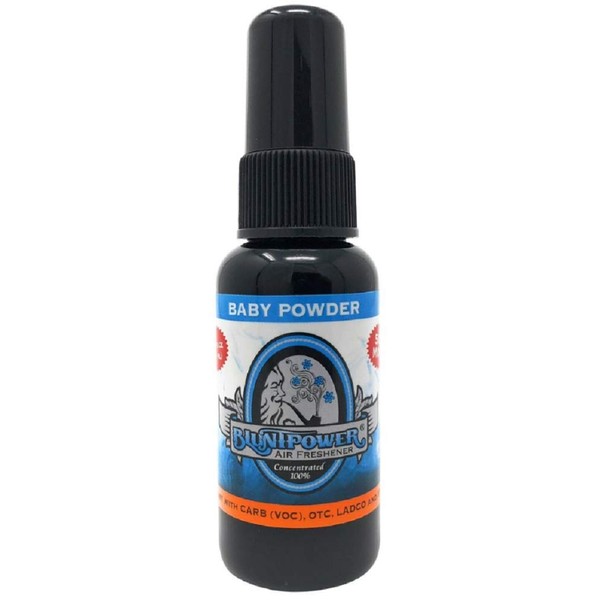 BluntPower 1 Ounce Bottle Oil Based Concentrated Air Freshener and Oil for Burner, Baby Powder