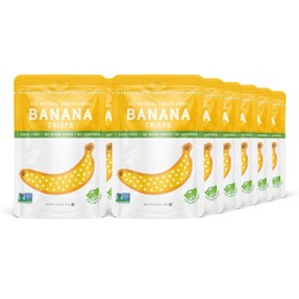 Nature’s Turn Freeze-Dried Fruit Snacks, Banana Crisps, Pack of 12 (0.53 oz Each)