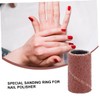 FOMIYES 100pcs Nail Drill Sanding Bands Abrasive Sleeves for Manicure