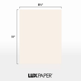 LUXPaper 8.5â x 11â Cardstock for Crafts and Cards in 65 lb. Ivory, Scrapbook Supplies, 250 pack (Off-White)