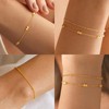 Turandoss Gold Plated Bracelets for Women, Dainty 14K Gold Butterfly
