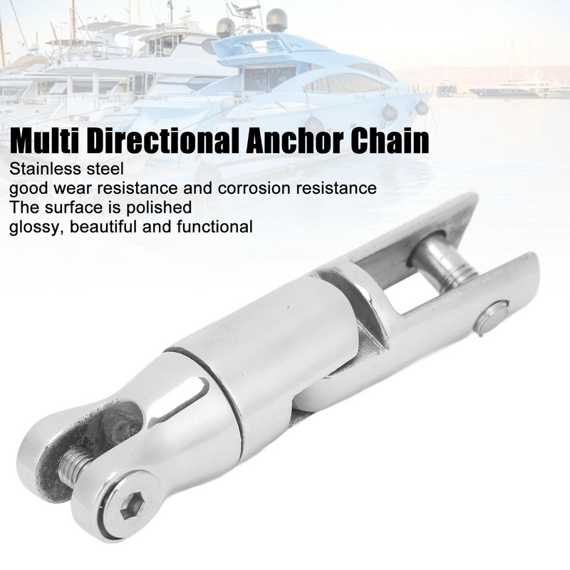 Stainless Steel Boat Anchor Swivel Connector Rustproof Polished Beautiful Multi