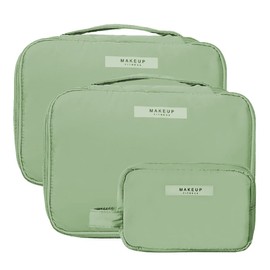 Didida Makeup Bag Cosmetic Bag for Women Cosmetic Travel Makeup Bag Large Travel Toiletry Bag for Girls Make Up Bag Brush Bags Reusable Toiletry Bag, Green