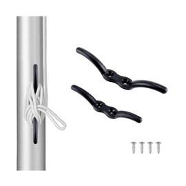 VTurboWay 2 Pack Nylon Black Rope Cleat 4" Marine Grade