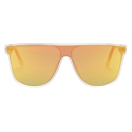 FEISEDY Flat Top Sunglasses for Women Men Trendy Square Frame Sunglasses Designer Shades UV 400 Protection B0170