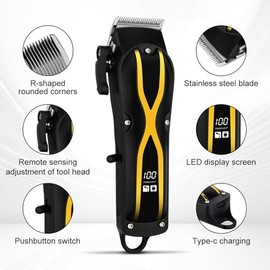 Hair Clippers for Men, Hair Clippers for Men Rechargeable Cordless Hair Trimmer Head Shavers Haircut Professional Barber Hair Cutting Machine