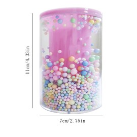 2 Pieces Round Pen Holder, Dream Colour Pen Holder, Acrylic Pen Holder, Pen Cup for Storage, Desktop Stationery Organiser, Used for Storing Stationery (Pink, Green)