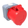 AW-Tools CEE Connection Socket Wall Socket 5-Pin 32A 380/415V IP44