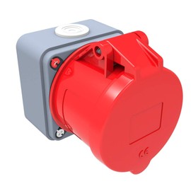 AW-Tools CEE Connection Socket Wall Socket 5-Pin 32A 380/415V IP44 6h High Current Three-Current