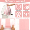 FuenteOrilla 4 Pcs Pink and White Striped Tablecloths Pink Stripe