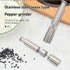 TOBEOME 2PCS Manual Salt and Pepper Grinder Set Stainless Steel