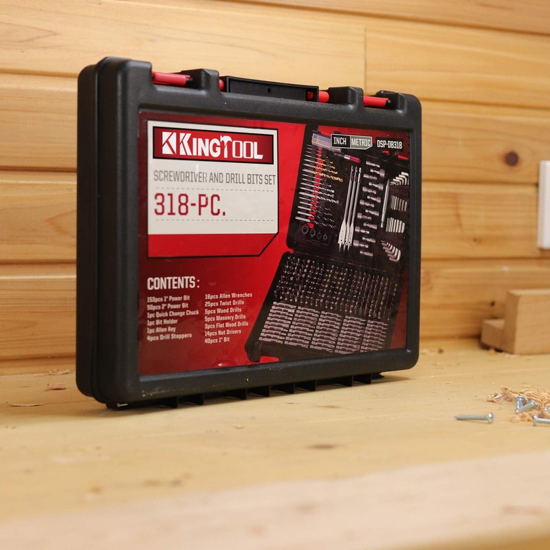KingTool Drilling and Driving Accessory Kit (KingTool 318-Pieces Screwdriver and