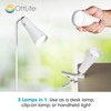 OttLite Switch 3-in-1 Rechargeable Task Lamp, Clearsun, White, Retail